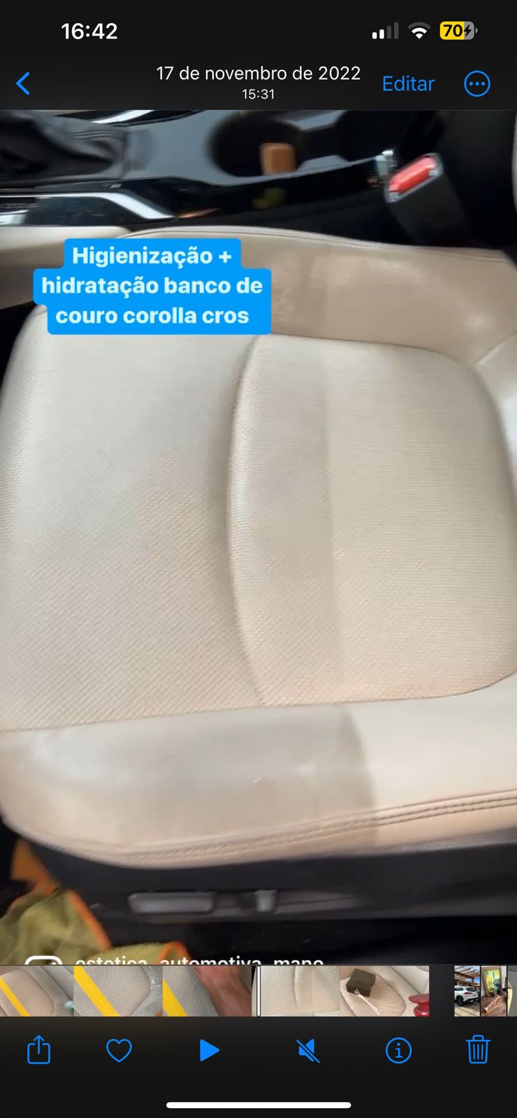 Trabalho de Estética Automotiva em Cachoeirinha